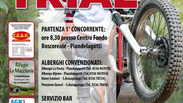 Trofeo Centro Sud il 6 Giugno a Piandelagotti (Mo).Tutte le info