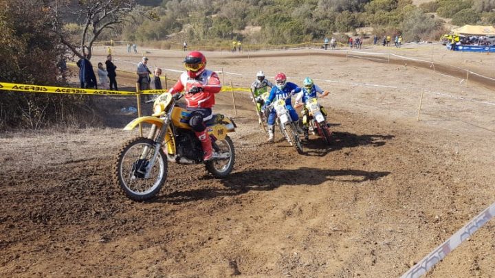 Il trialista Alessandro Merlo al via della FIM Enduro Vintage Trophy dell’Isola d’Elba.DIARIO DEL TERZO ed ULTIMO GIORNO.