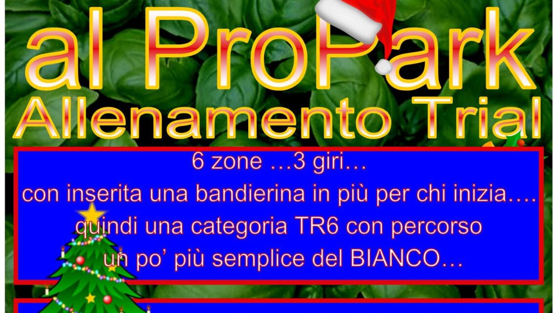 Sabato 17 Dicembre allenamento collettivo e festa di fine stagione al Pro Park di Genova