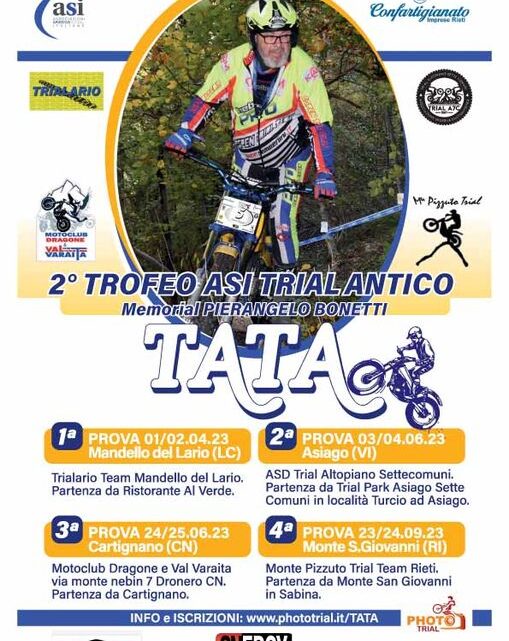 Sabato 1 e domenica 2 Aprile a Mandello del Lario prima e seconda prova del Trofeo TATA dedicato alle moto d’epoca.