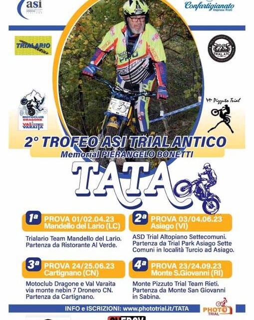 Aperte le iscrizioni del Trofeo Asi Trial Antico dedicato alle moto d’epoca.Tutte le info