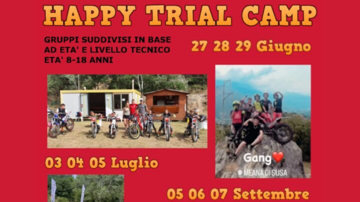 Happy Trial Camp 2023 a Meana di Susa.TUTTE LE INFO