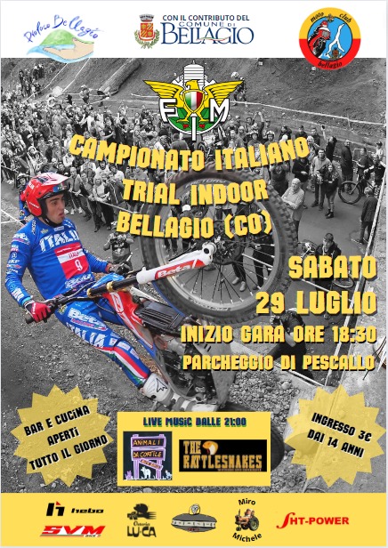 Sabato 29 Luglio Campionato Italiano Indoor a Bellagio.Tutte le info