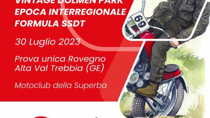 Il 30 Luglio Trofeo Trial Vintage Dolmen Park a Rovegno (Ge).Tutte le info e come iscriversi