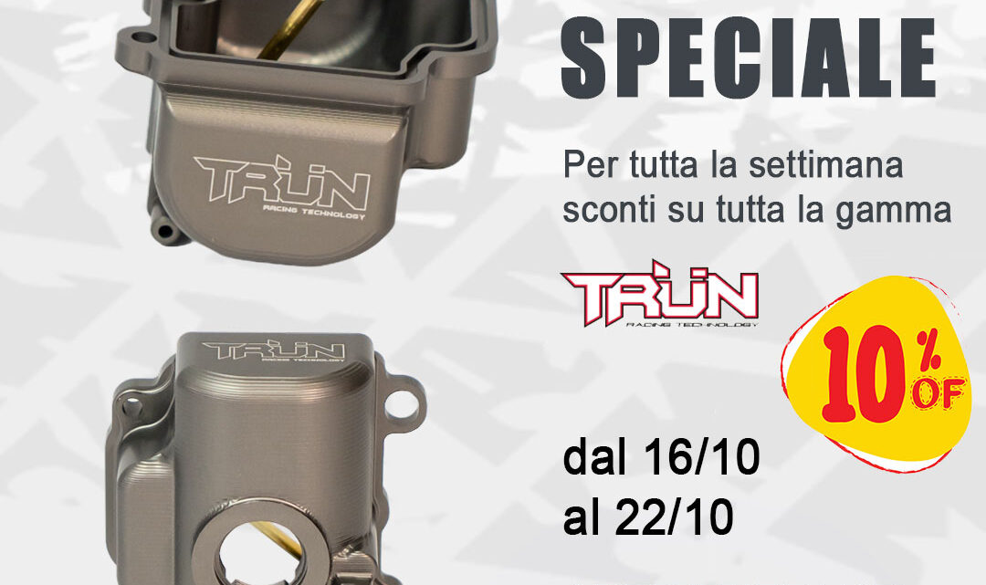 Promozione prodotti Trun Racing sul sito Rabino Sport dal 16 al 22 Ottobre
