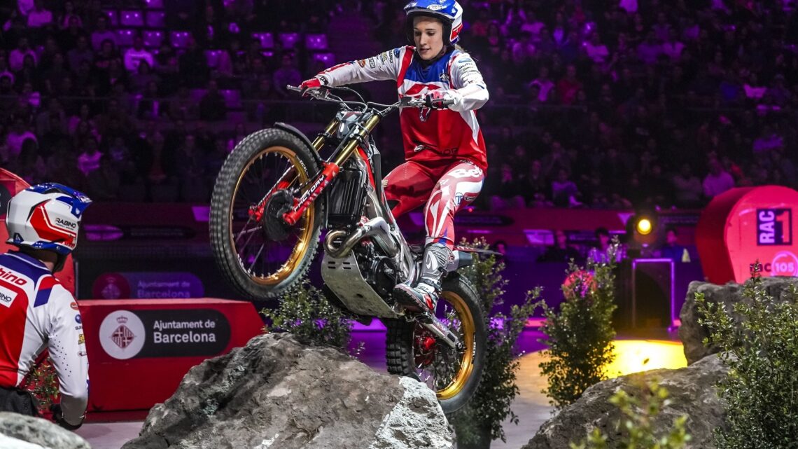 Andrea Sofia Rabino e Matteo Grattarola in azione a Barcellona.Le foto