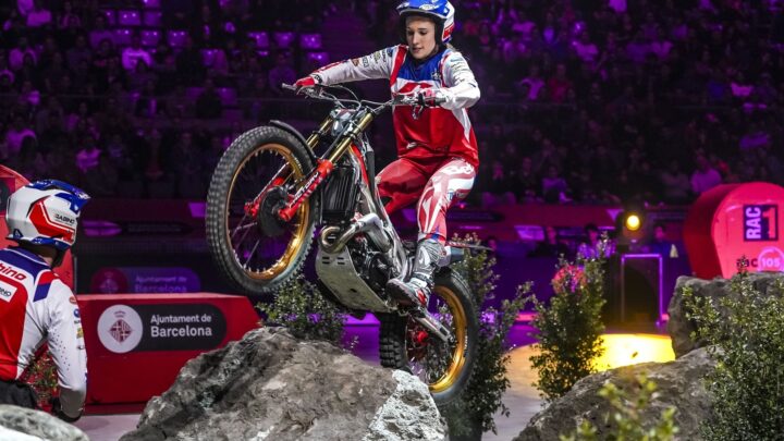 Andrea Sofia Rabino e Matteo Grattarola in azione a Barcellona.Le foto