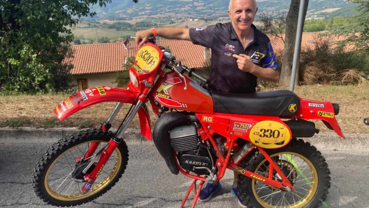 Il trialista Alessandro Merlo all’Enduro Vintage Trophy di Camerino.IL DIARIO DEL PRIMO GIORNO
