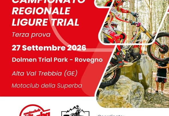 Presentazione 3° Prova Campionato Regionale Ligure 2026 del 27 Settembre al Dolmen Park di Rovegno (Ge)