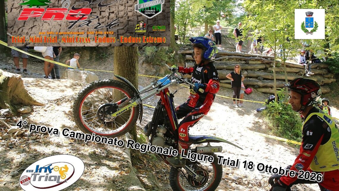 Rinviata l’ultima prova del campionato regionale Ligure di domani 18 ottobre causa allerta meteo