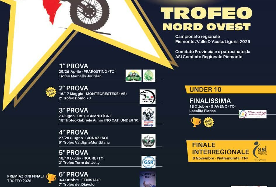 6° Prova 10° Trofeo Amatoriale Trial Asi Trofeo Nord Ovest.