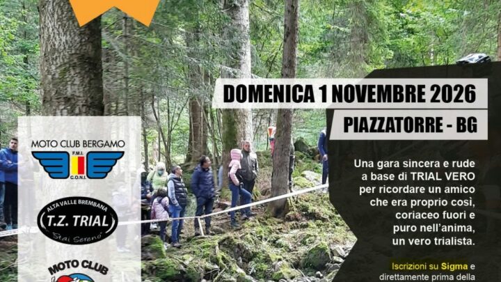Domenica 1 Novembre Memorial Augusto Brignoli.2 percorsi 1 ora di tempo per terminarla stile Scott Trial. Presentazione e tutte le info